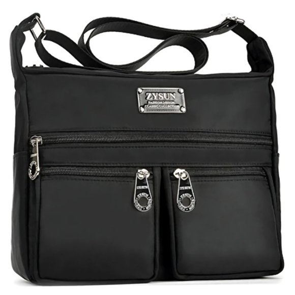 ZYSUN Crossbody Bags for Women, Water Resistant Lightweight Nylon with 6 Pockets - Picture 1 of 7